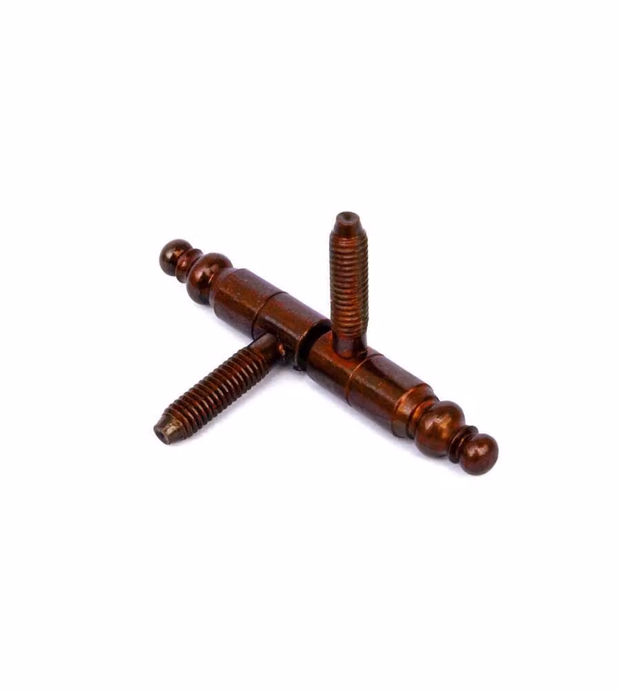 Cerniera anuba acciaio bronzato diam.14 mm