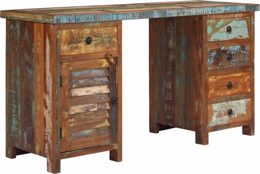 Maison Exclusive - Scrivania in legno massello di recupero 140x50x77 cm