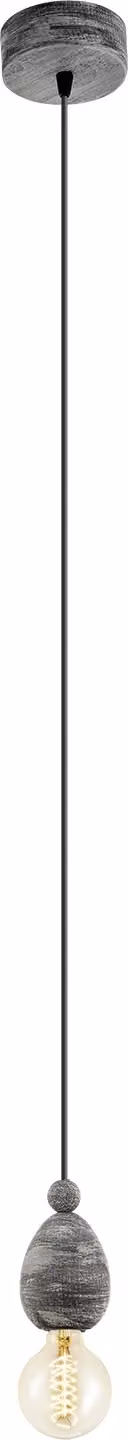 Eglo lampada a sospensione Avoltri E27 max. 60W IP20 legno patina nera