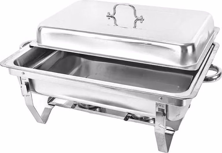 Scaldavivande, acciaio inox, grande capacità, argento