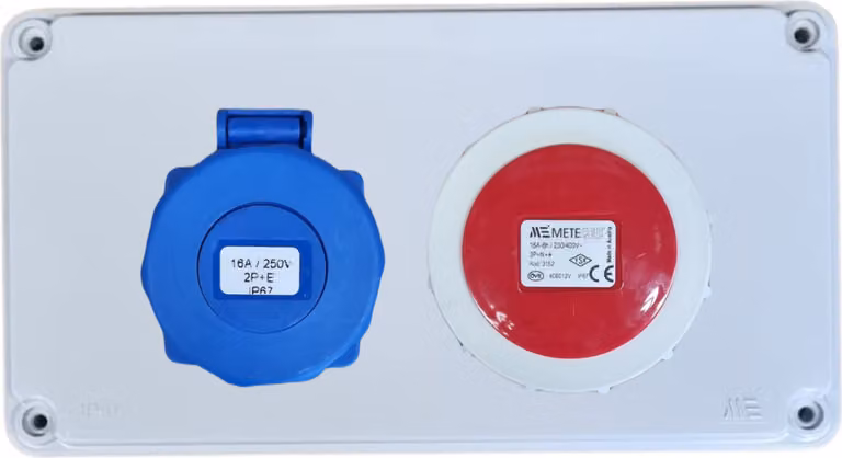 Quadro di distribuzione IP67, quadro elettrico, quadro fusibili 1x 230 V IP67_1x 16 A IP67_Senza_40202005_Senza cavi