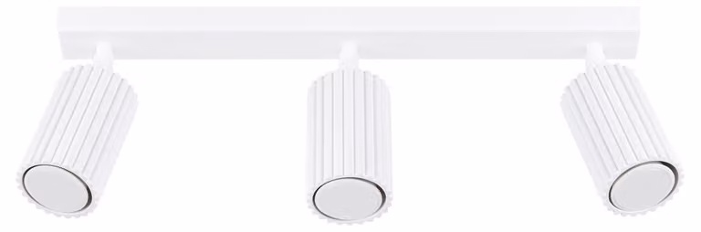 Lampada da soffitto KARBON 3L bianco 3xGU10 10W alluminio 16.5x6.5x45cm Sollux Lighting