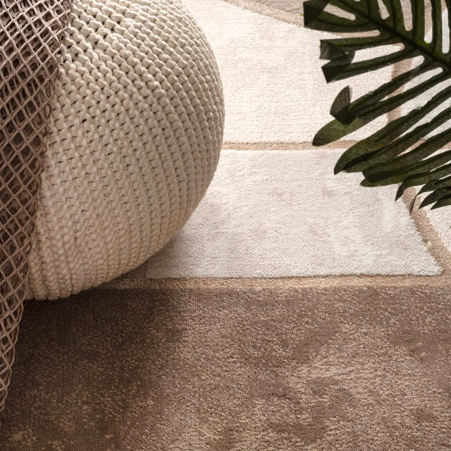 Tappeto Tiana beige con effetto alto-basso, design geometrico moderno, L: 200 cm, P: 290 cm – 3