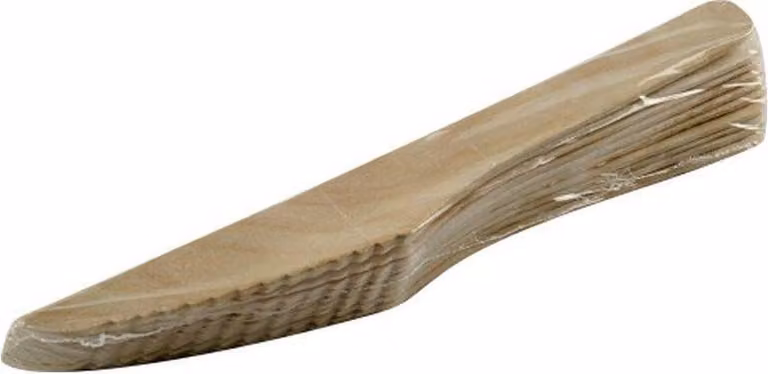 coltello di legno 16,5 cm (10 pezzi) monouso