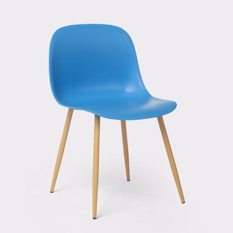 Sedie di design scandinavo per cucina sala da pranzo ristorante Sleek - Blu