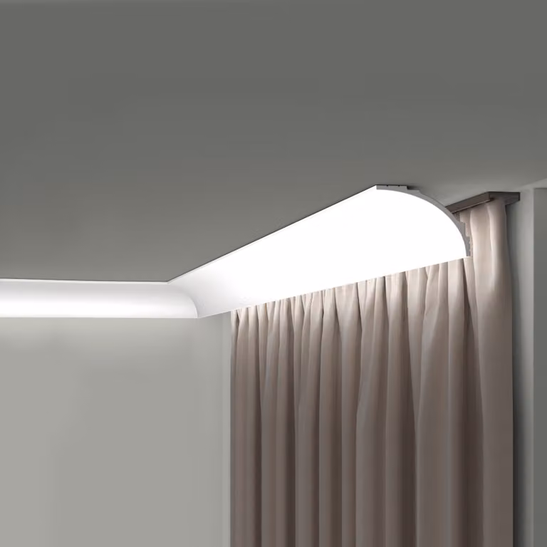 Modanatura per soffitto NMC IL18 WALLSTYL Noel Marquet Modanatura decorativa Illuminazione indiretta stile classico colore grigio 2 m