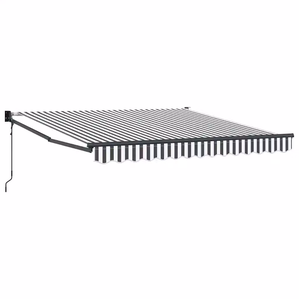 Tenda da Sole Videx con Bracci Pieghevoli e Telecomando, Colore Antracite e Bianco, L: 3 m x P: 2,5 m – 2