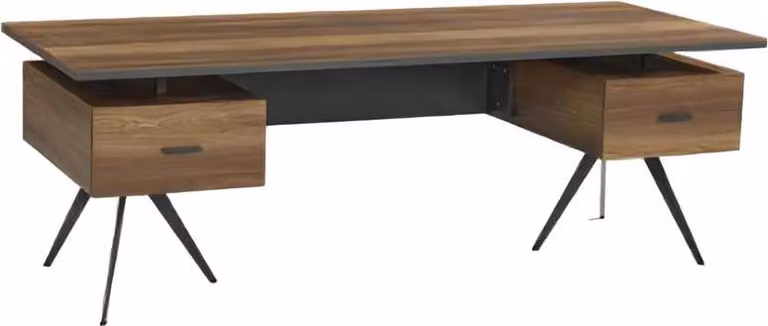 Schreibtisch Mit 2 Schubladen Arbeitszimmer Tisch Bürotisch Büromöbel