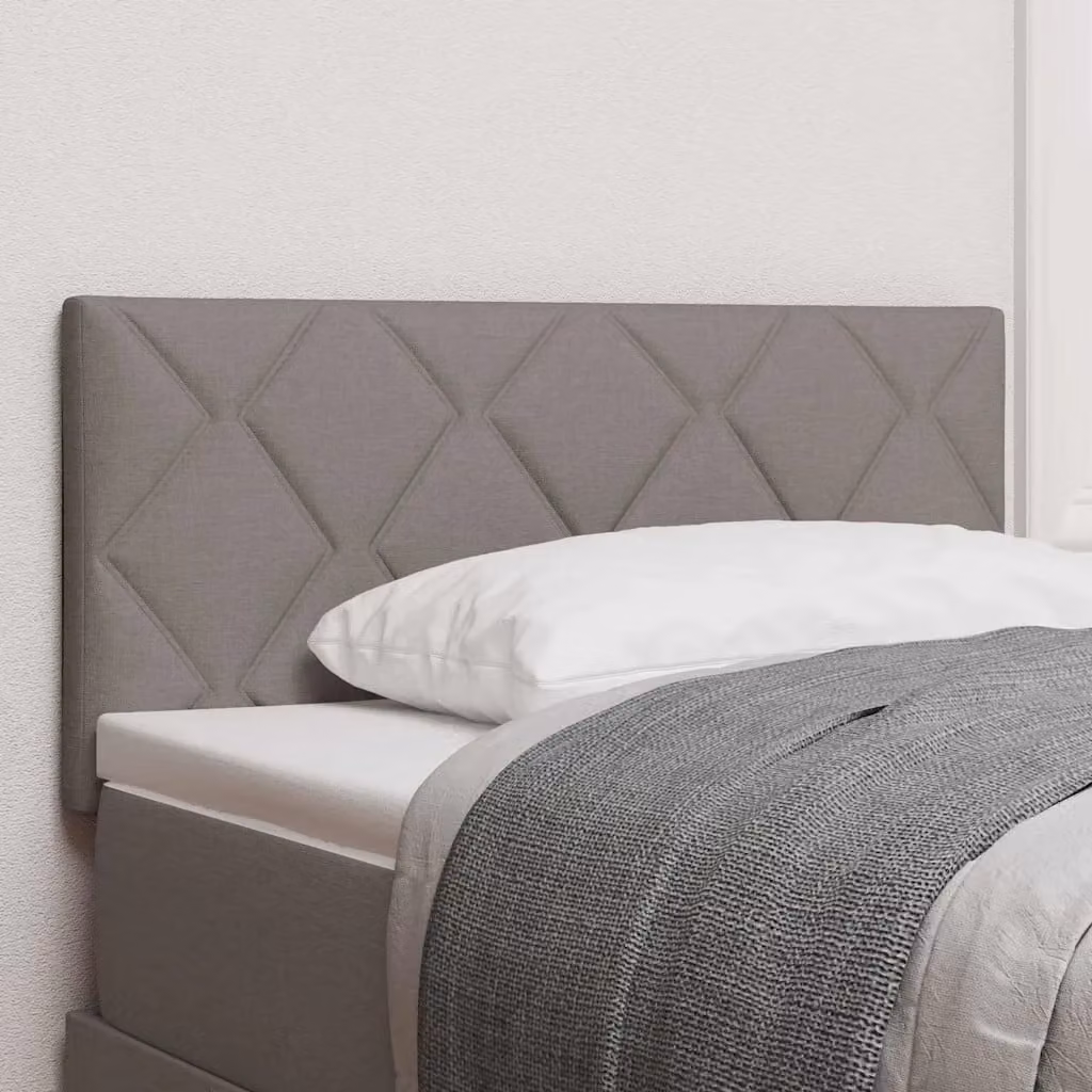 Testiera per letto moderna vidaXL in tessuto grigio con illuminazione LED integrata e porta di ricarica USB