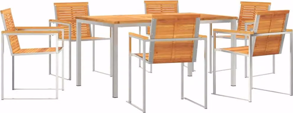 Set da Pranzo per Giardino 7 pcs