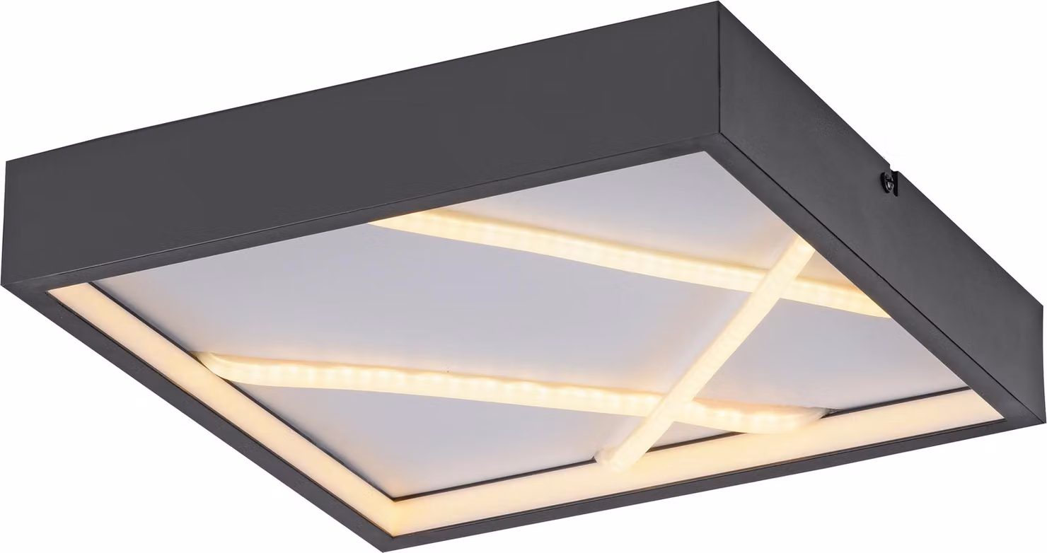 Lampada da soffitto JUST LIGHT LED MIKADO, dimmerabile tramite interruttore a muro, bianco caldo 3000 K; soggiorno, camera da letto, corridoio, sala da pranzo, cucina