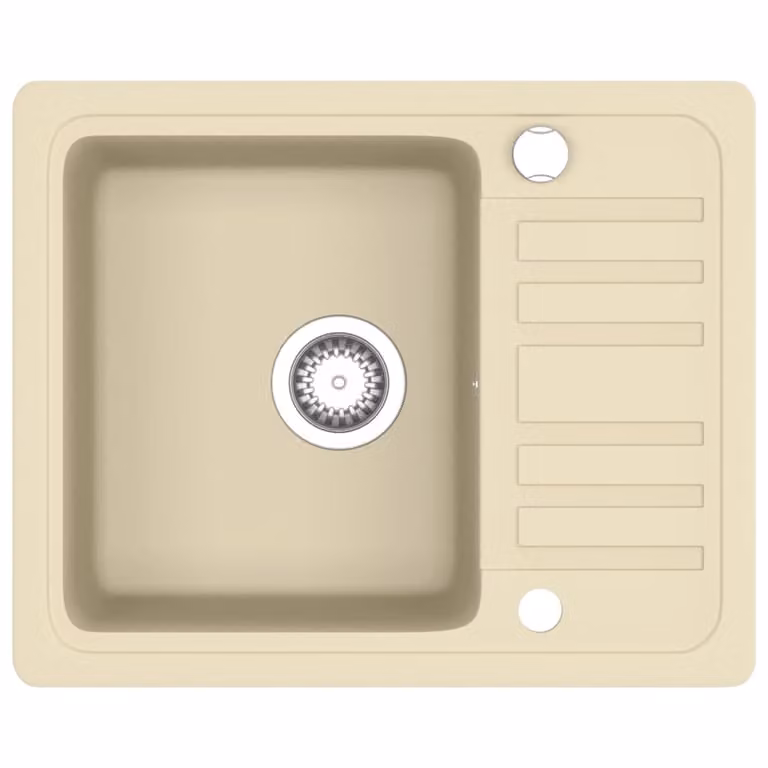 Lavello da Cucina in Granito Vasca Singola Beige