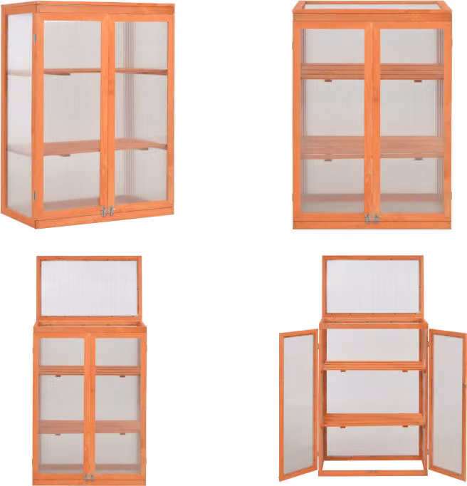 vidaXL Armadio per serra in legno 75x47x109 cm - Serra - Serre - Telaio a freddo - Telai a freddo