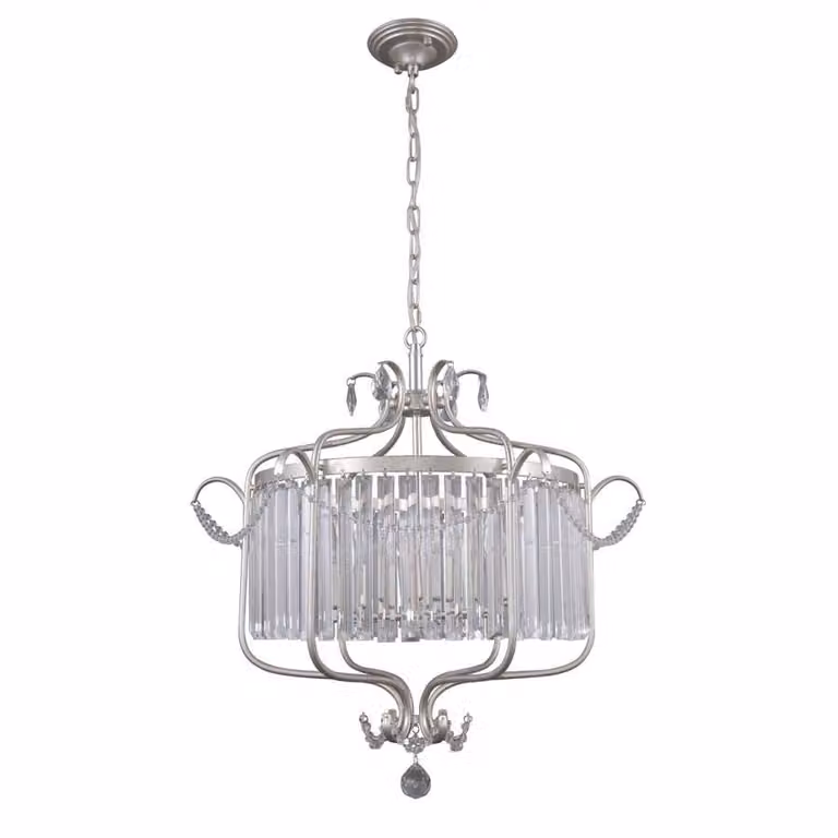 Italux Rinaldo lampadario con cristalli in nichel PND-33057-6-CH.S
