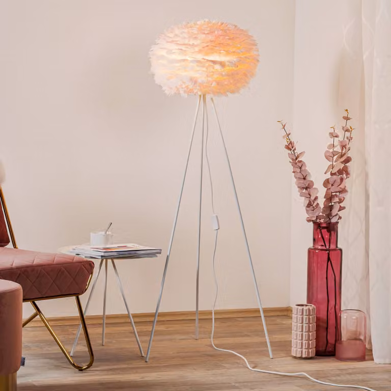 UMAGE Lampada da terra di design Eos, Violetto / Fucsia / Rosa, Soggiorno / Sala da pranzo, Lampada da terra