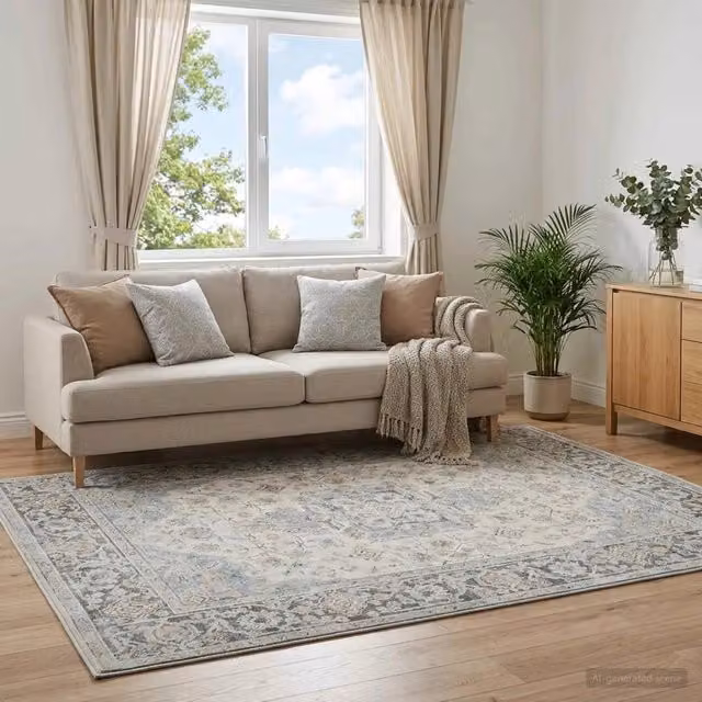 Tappeto ORIZ Crema 240 x 340 cm 100% Poliestere 42050401