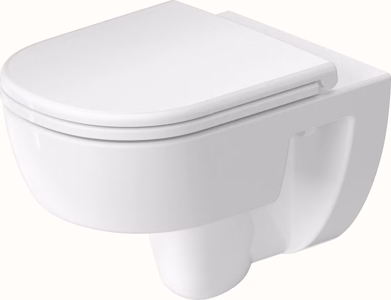 WC suspendu Duravit D-Code, à fond creux, rimless, 370x540x360mm, 4/2 Betteres, blanc brillant, 2513090000, 2513090000