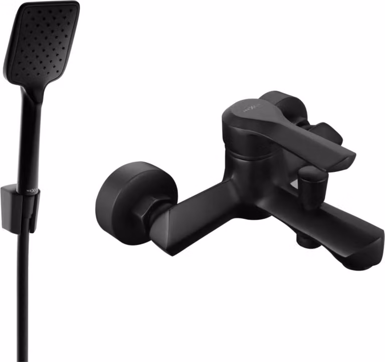 Mexen Sabre R62 rubinetteria da vasca con set doccia, nero - 7213R62-70