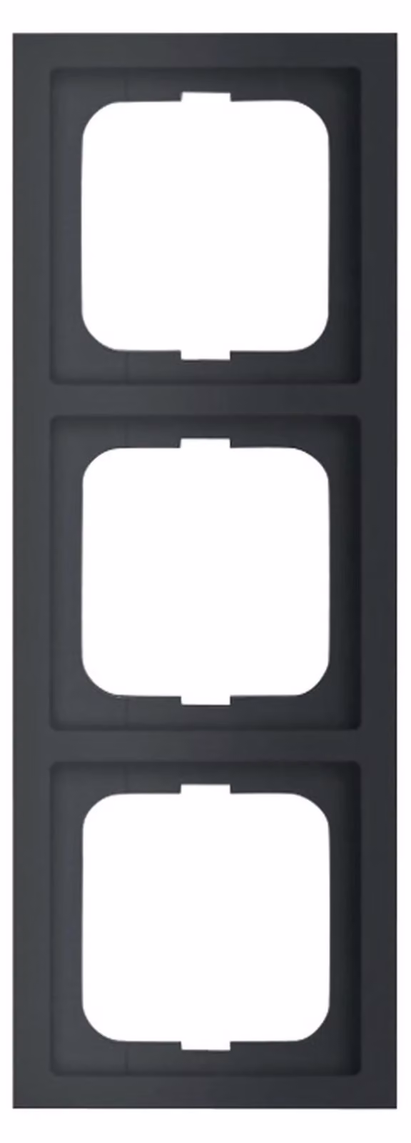 Cornice Busch-Jaeger, tripla, Future Linear, nero opaco, 1 pz.