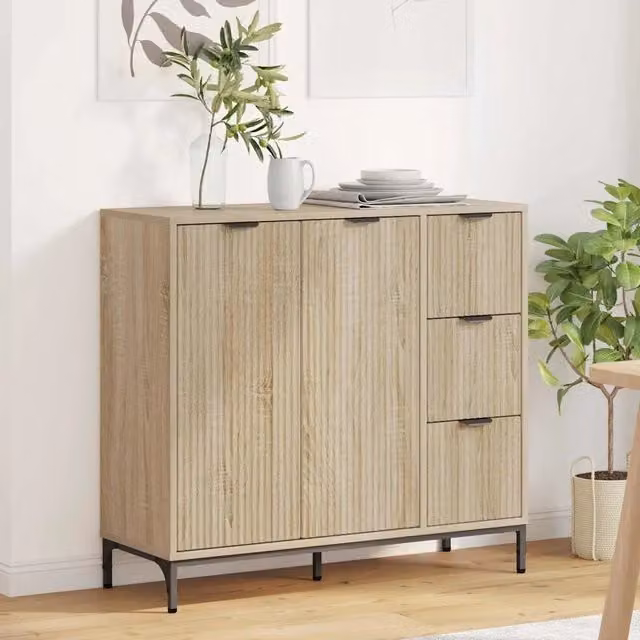 Credenza-Buffet-Armadio da cucina rovere sonoma 89.5 x 33 x 82 cm Legno multistrato