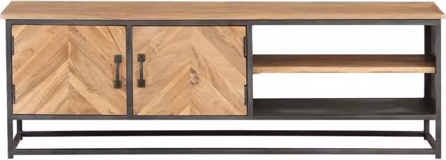 Mobile Porta TV 120x30x40 cm in Legno Massello di Acacia 323524