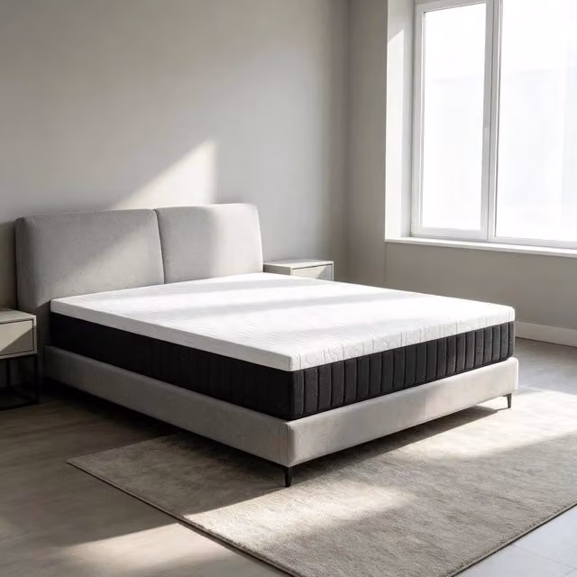 Materassi 140 x 190 cm, materassi per 2 persone, in memory foam sagomato, spessore 25 cm (solo con 1 materasso)