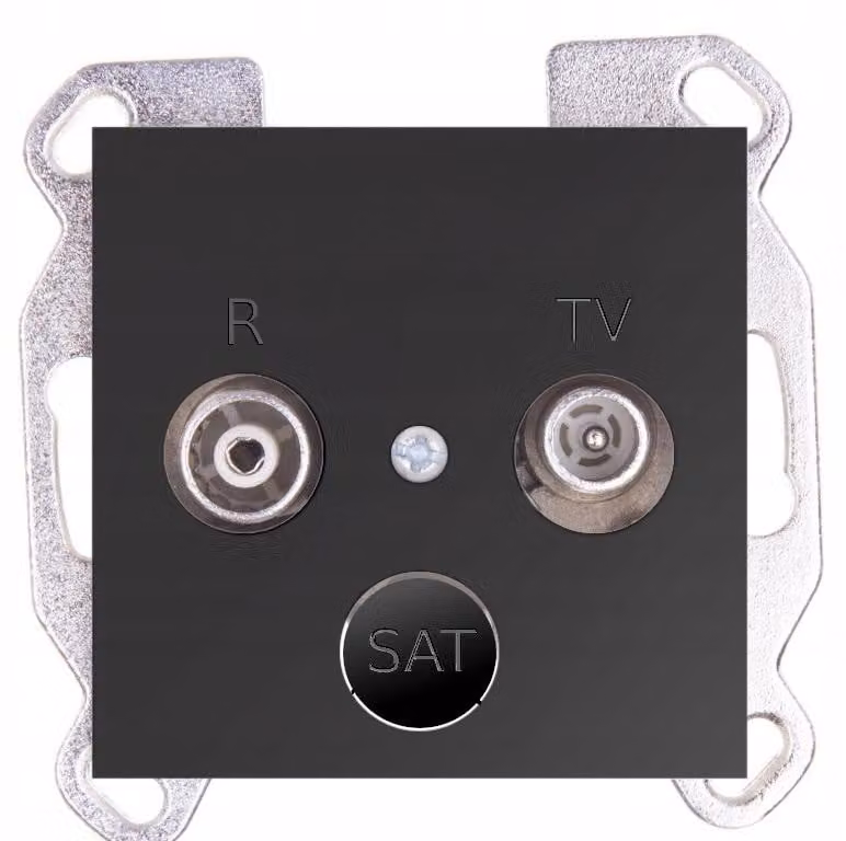 Hager, presa antenna R/TV, modello Fiorena, colore antracite