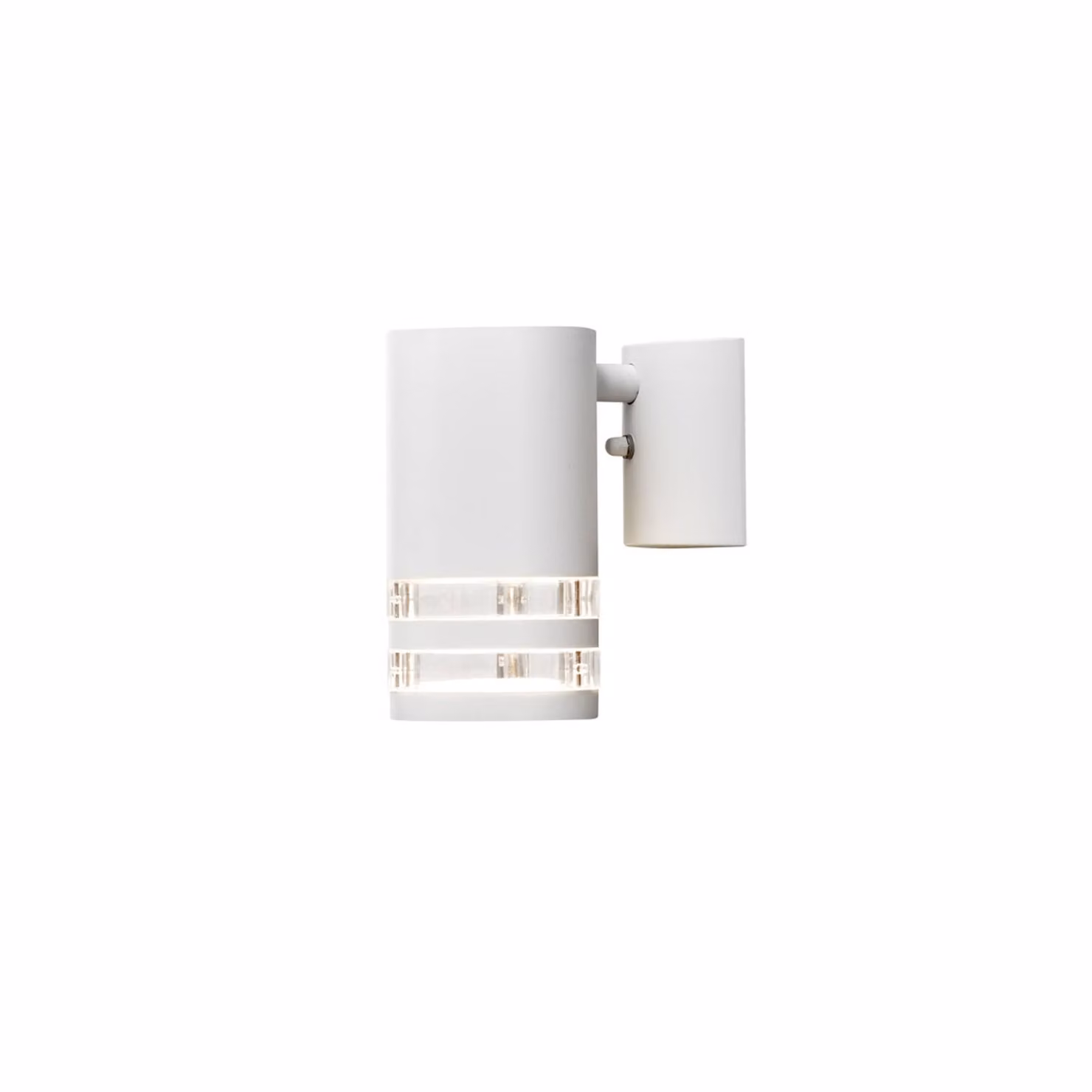 Konstsmide Modena Long applique in alluminio laccato bianco con vetro acrilico trasparente