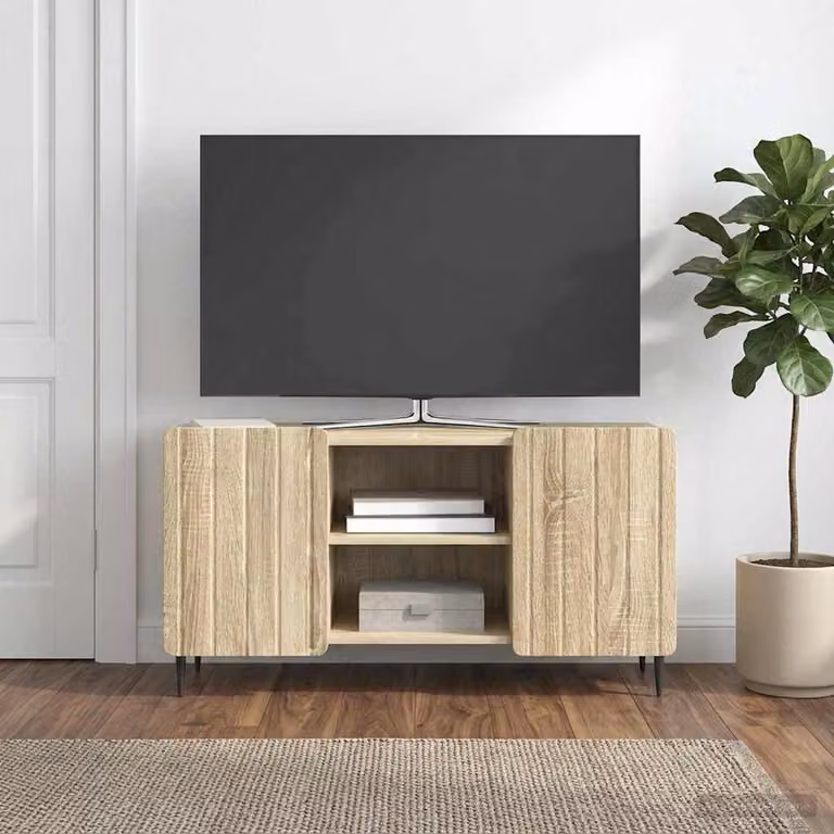 vidaXL Mobile TV Rovere Sonoma Marrone L: 102 cm, P: 34,5 cm, H: 52 cm