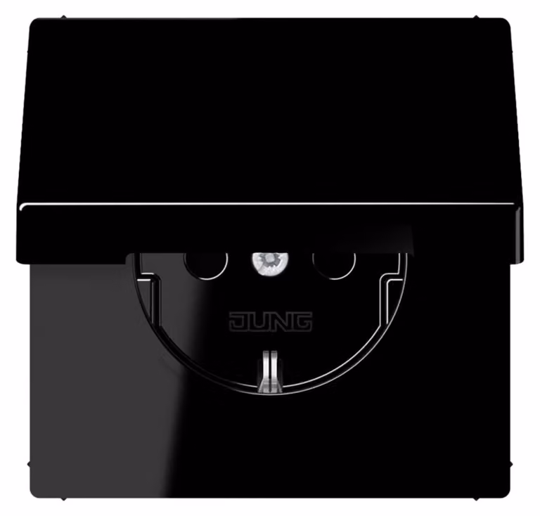 Presa Jung SCHUKO 16A 250V con copertura a cerniera LS 1520 KL SW