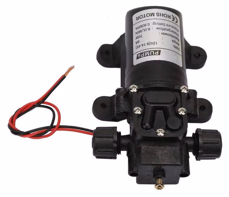 Pompa per acqua, 12 V, 70 W, 6 litri/minuto, autoaspirante, ad alta pressione