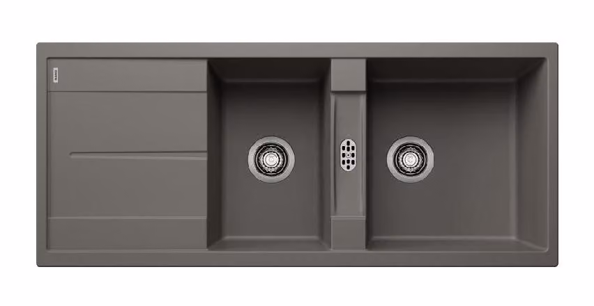 Lavello Blanco Metra 8, in Silgranit, dimensioni 1160x500 mm, colore grigio 527303