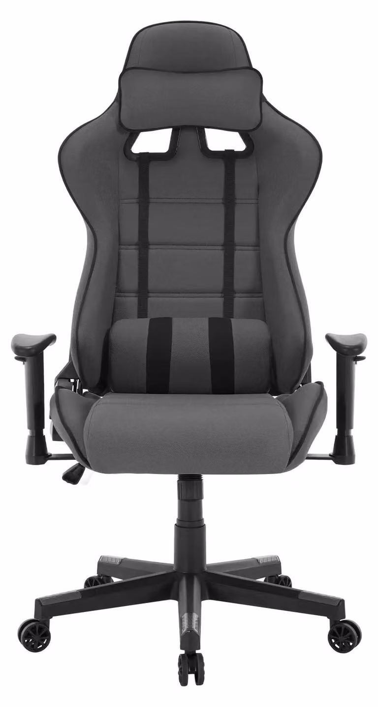 Sedia da gaming - Modello racing - Per scrivania - Rete ergonomica - Regolabile - Con poggiatesta - Cuscinetto per il collo - Supporto lombare