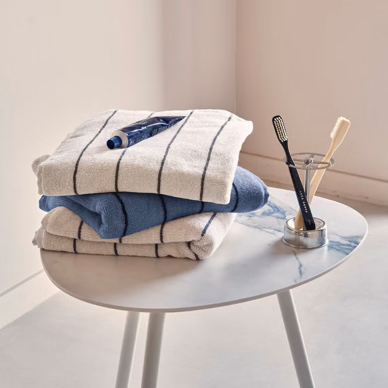 SMART Coppia ospite e asciugamano - Colore: SMART - AVIO/NAVY,Taglia: 40x60 + 50x100