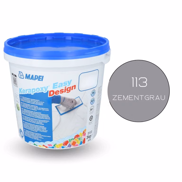 MAPEI® KERAPOXY Easy Design 2K 3 kg 113 adesivo per fughe in resina epossidica grigio cemento