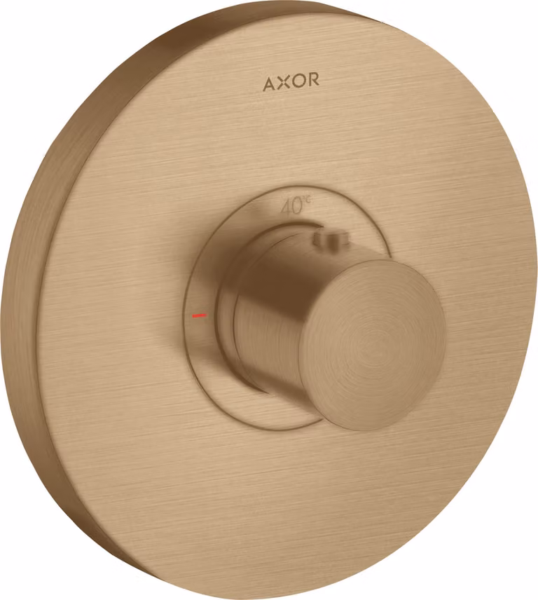 hansgrohe AXOR Starck ShowerSelect Thermostat de douche à débit élevé rond encastré, 36721140, 36721140