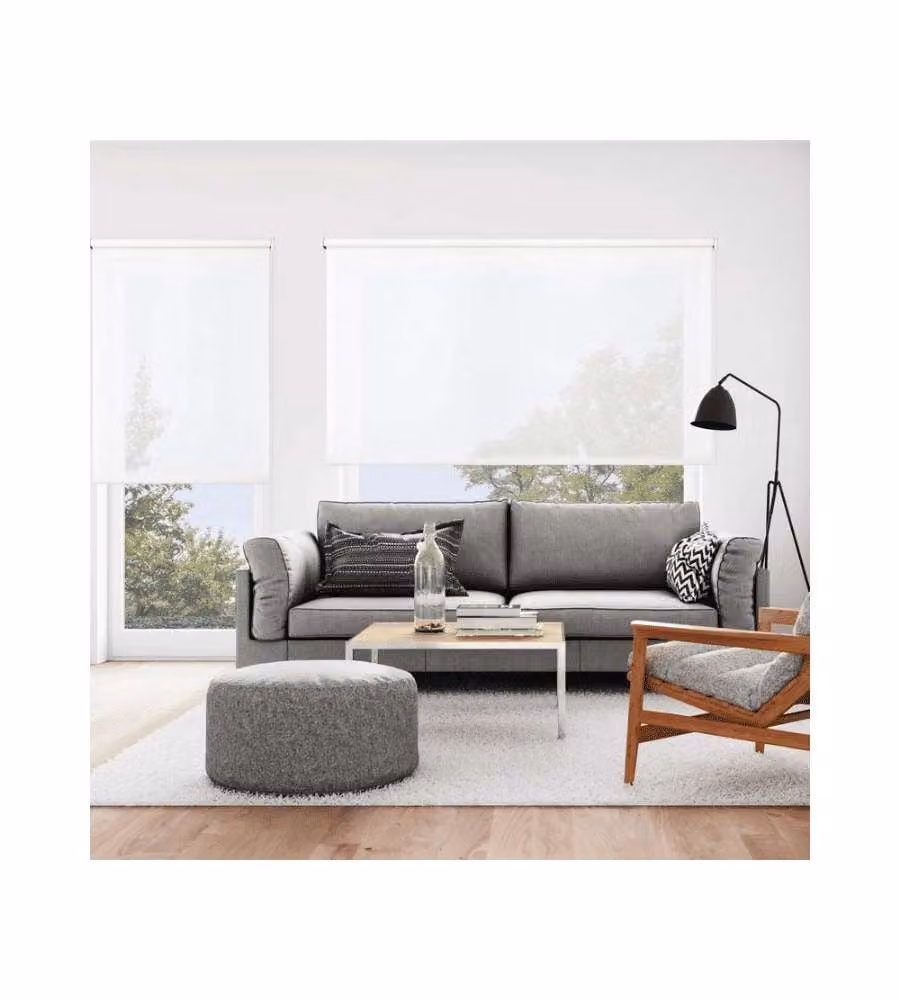STOR PLANET Tenda a Rullo Filtrante Bianca 100x250 cm per Interni