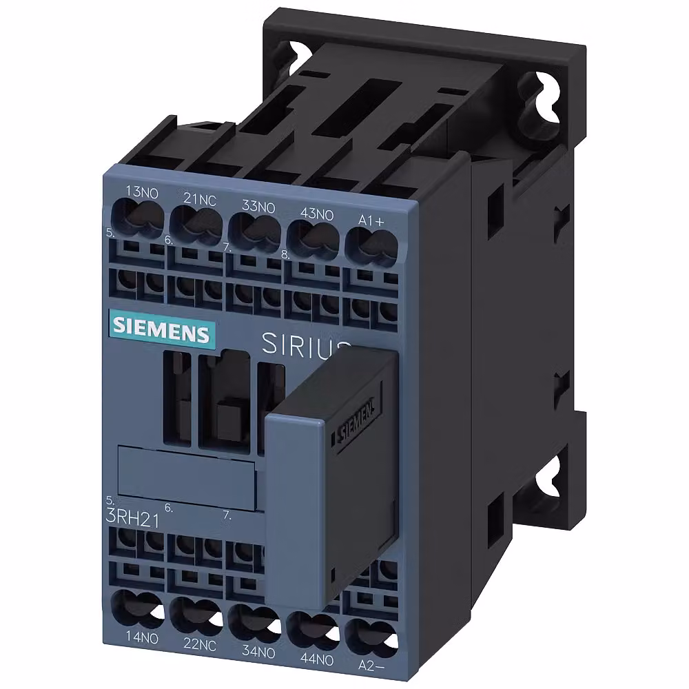 Contattore ausiliario di accoppiamento Siemens, 3S+1Ö, 24 V CC, S00, collegamento a molla, con varistore 3RH21312WB40