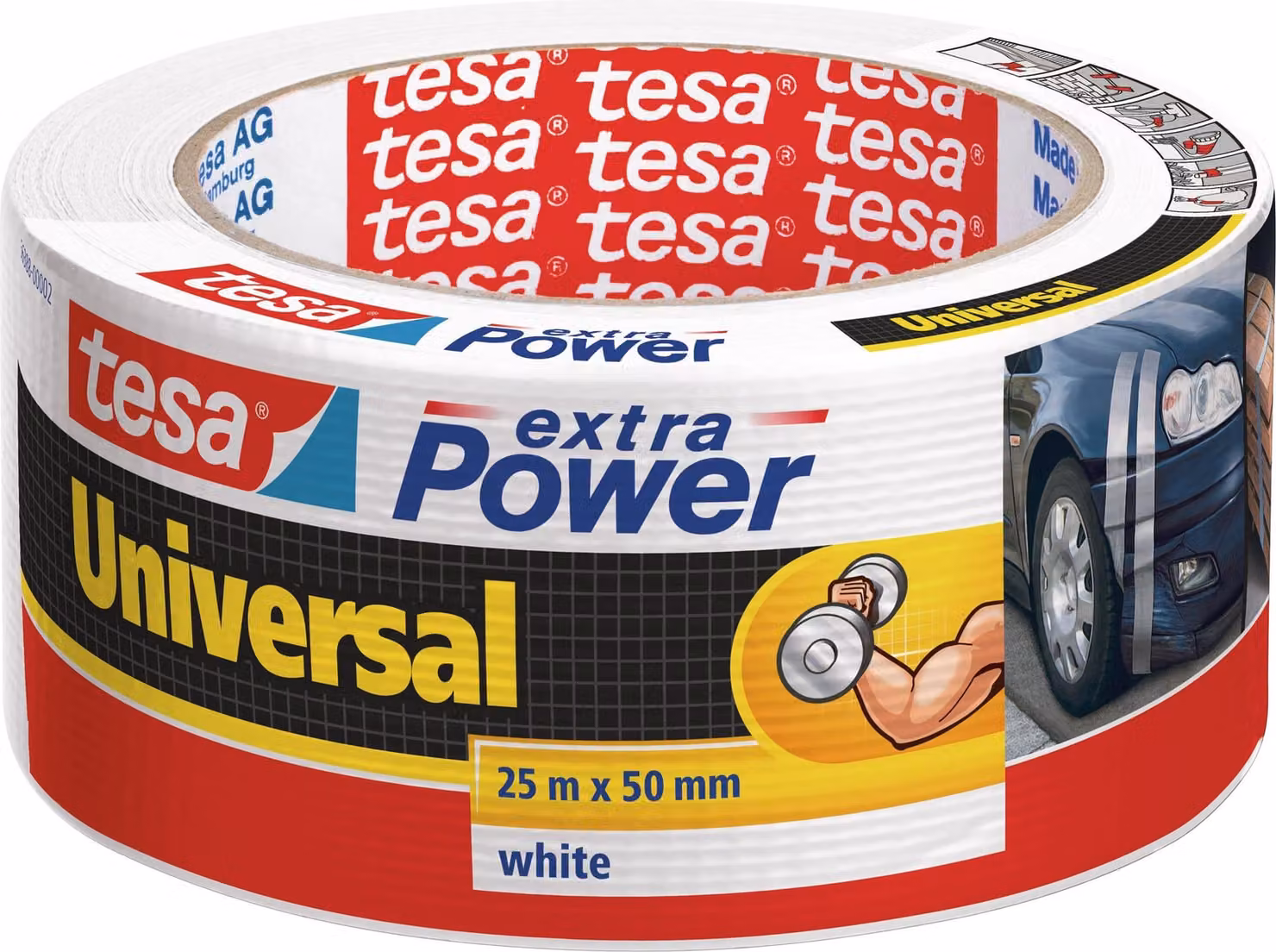 tesa extra Power Universal 25m 50mm weiß