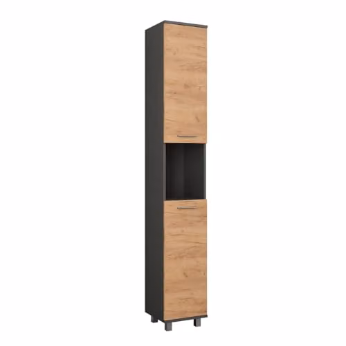 Vicco Mobile alto Ilias, Antracite/Rovere dorato, 30.2 x 190 cm