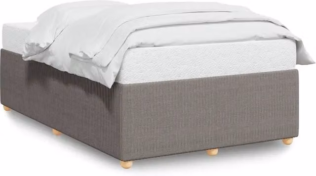 Letto matrimoniale | Letto per adulti | Giroletto senza Materasso Tortora 120x190 cm Tessuto
