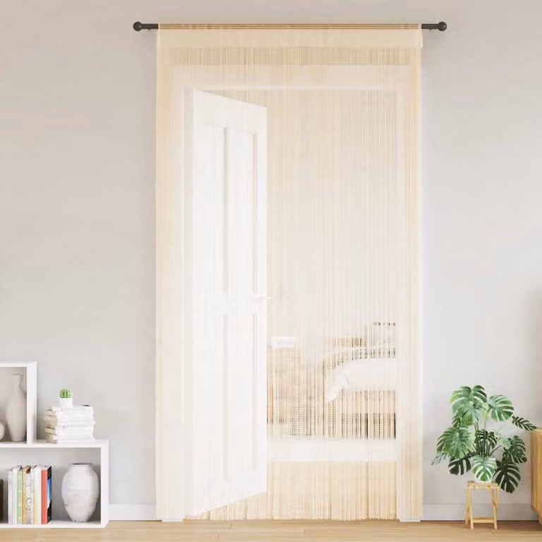 vidaXL 2 Pz Tende a Fili 100x250 cm Crema