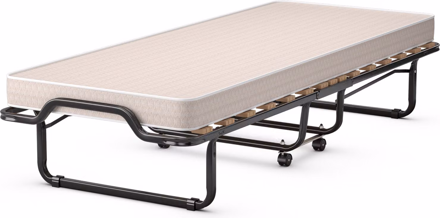 COSTWAY Letto per ospiti 80x200cm con materasso portata 120kg, pieghevole