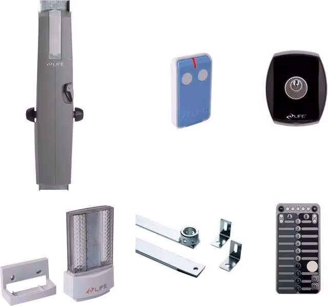 Kit per automazione porte basculanti Life Setup Plus 1KT0070000 colore grigio