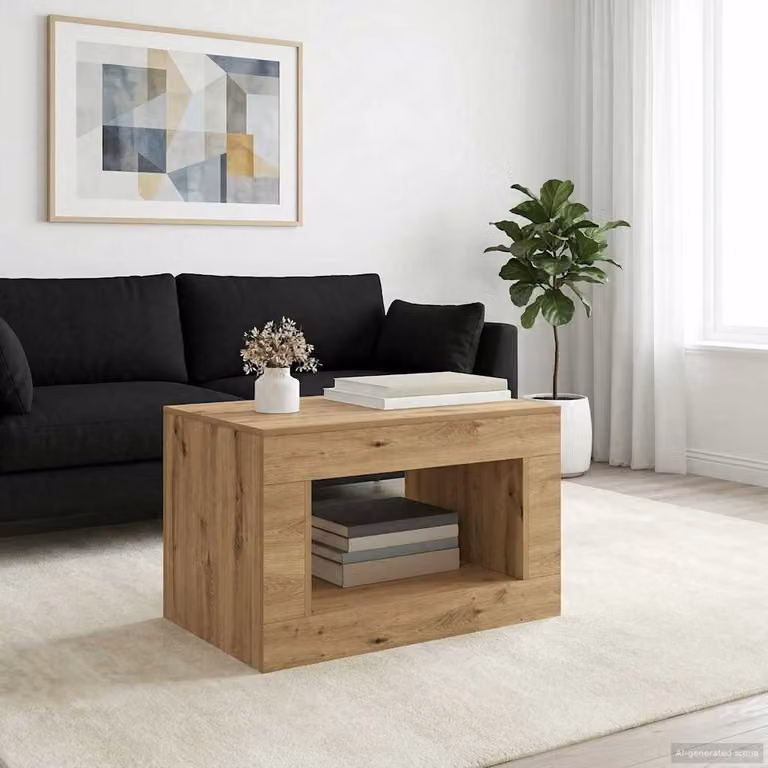 Mobile soggiorno moderno in legno e MDF color marrone vidaXL