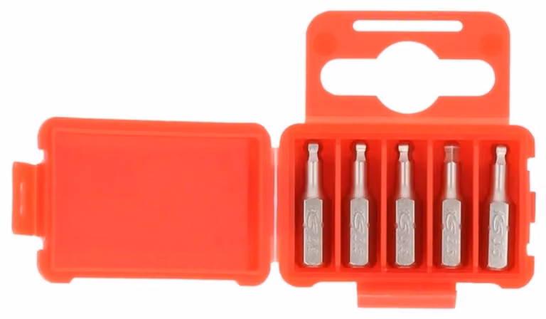 KS TOOLS 1/4" bit esagonale 25 mm testa sferica 3,5 mm confezione da 5 pezzi - 911.8397