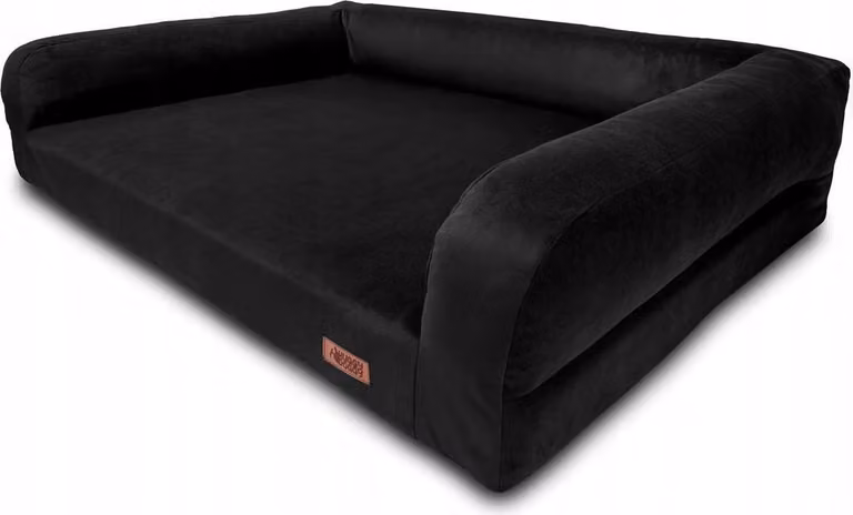 Lussuosa cuccia ortopedica in velluto premium HUGGY DOGGY M