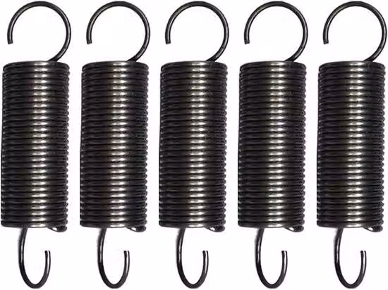 Ganci in acciaio - a molla - set da 5 pezzi