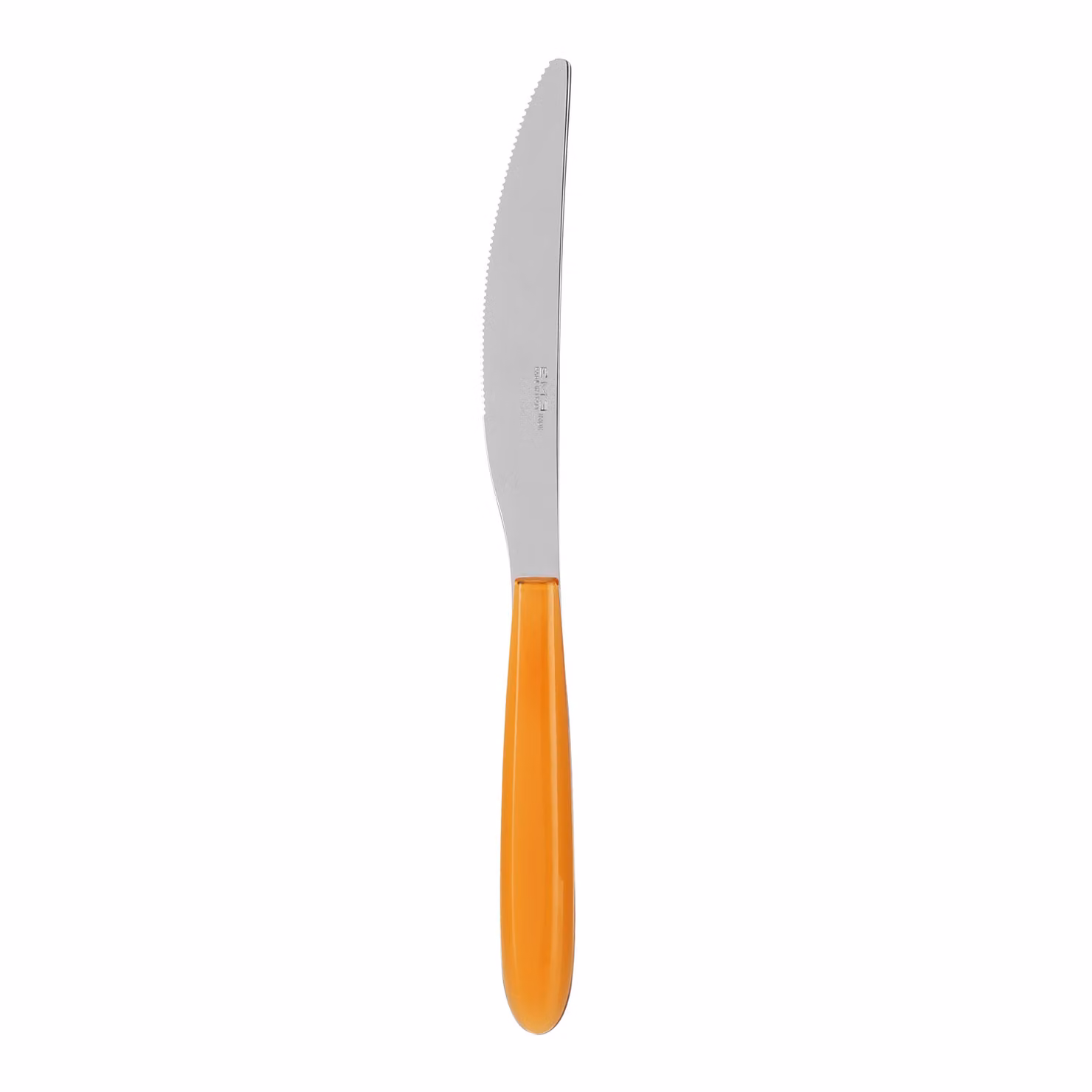 Coltello da tavola EME in acciaio inox e acrilico arancione lucido – 2