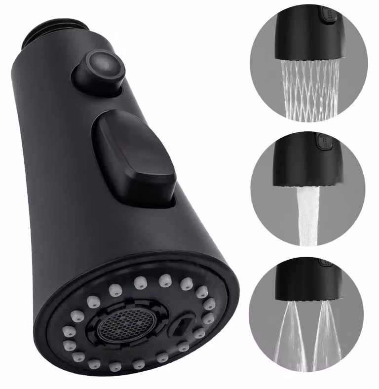 Rubinetto da cucina con soffione – Funzione 3-in-1 – Rotazione a 360° – Cromato